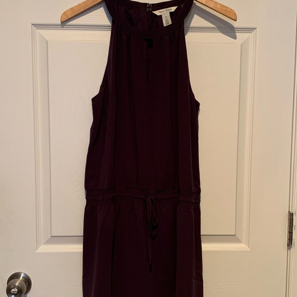 White House Black Market - Purple Halter style dress. Medium. Worn one time.
